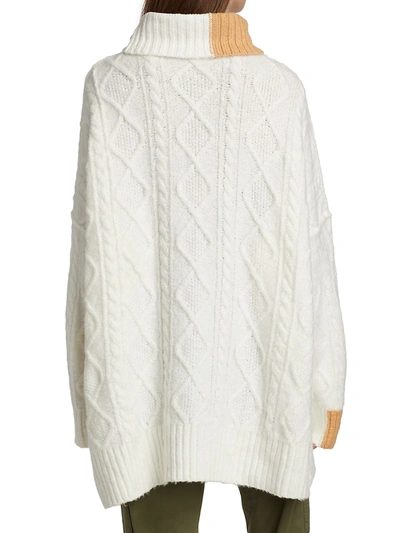 Shop Free People Women's Forever Cable-knit Sweater In Evening Cream