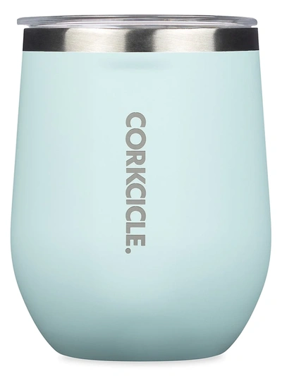Shop Corkcicle Stainless Steel Stemless Wine Cup In Blue