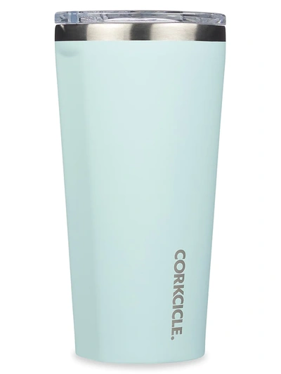 Shop Corkcicle 16 oz Stainless Steel Tumbler In Blue