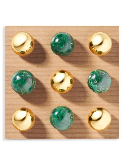 Shop Aerin Introduction Otto Tic Tac Toe Set In Malachite