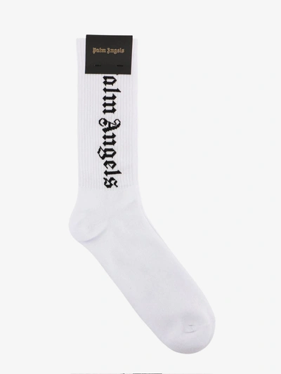 Shop Palm Angels Socks In White