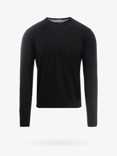 Shop Malo Sweater In Black