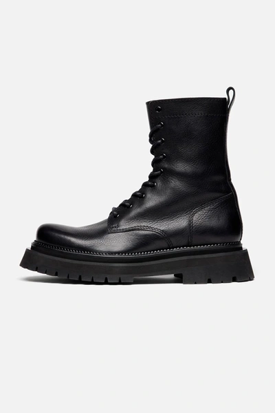 Shop Ami Alexandre Mattiussi Lace-up Boots In Black