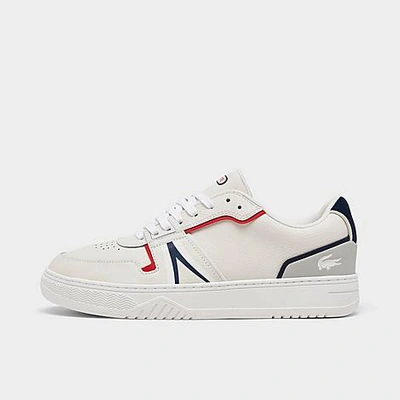Shop Lacoste Men's L001 321 Casual Shoes In White/burgundy
