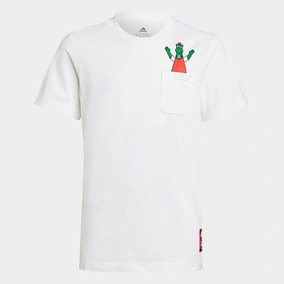 Shop Adidas Originals Adidas Kids' Arsenal Soccer Graphic T-shirt In White