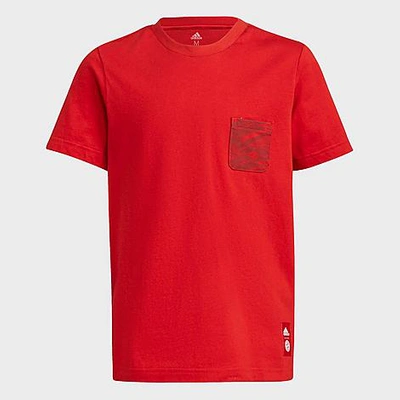 Shop Adidas Originals Adidas Kids' Fc Bayern Soccer T-shirt In Fcb True Red