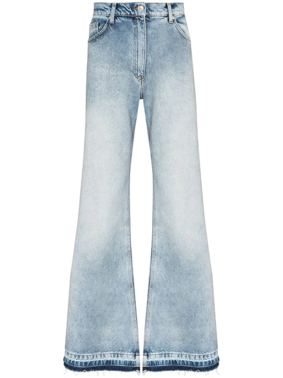 Shop Duoltd Flared Wide Leg Jeans In Blue