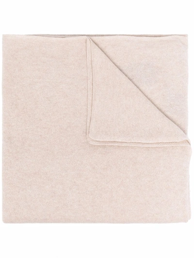 Lisa Yang Cashmere Knit Scarf In Nude
