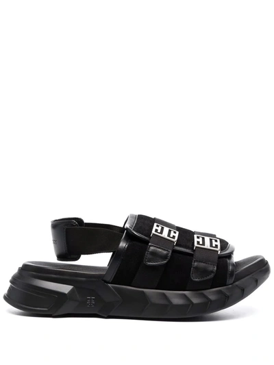 Shop Givenchy Marshmallow Slingback Sandals In Schwarz