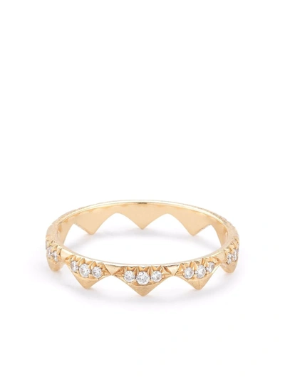 Shop Jade Trau 18kt Yellow Gold Clara Diamond Band Ring