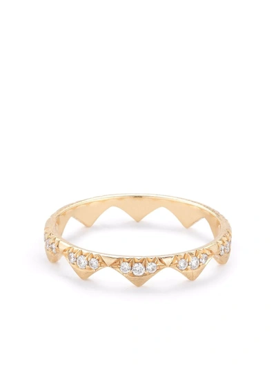 Jade Trau 18kt Yellow Gold Clara Diamond Band Ring In Gold