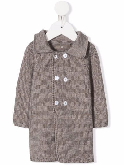 Little Bear Double Breasted Coat In Neutrals