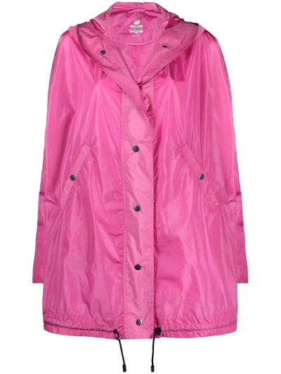 Shop Isabel Marant Hooded Parka Coat In Pink