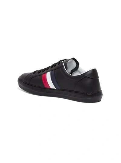 Shop Moncler New Monaco Low Top Sneakers In Black