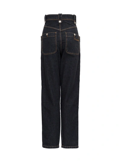 Shop Isabel Marant Étoile Wide Leg Jeans In Blu