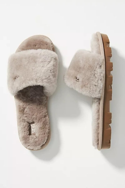Shop Ugg Cozette Slippers In Grey