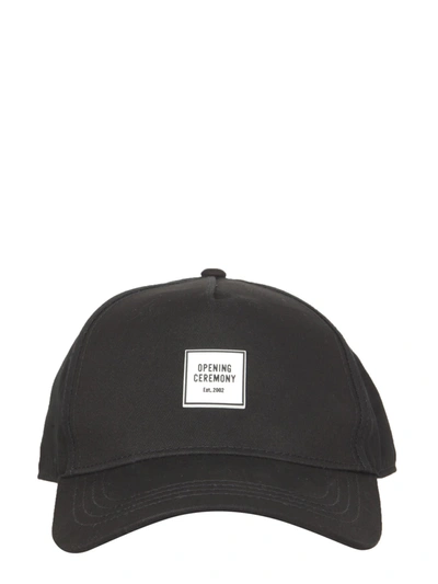 Shop Opening Ceremony Cotton Baseball Hat In Nero