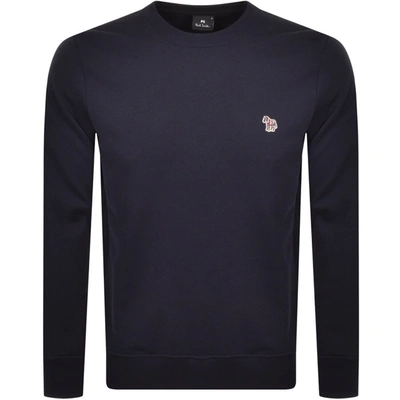 Paul Smith Crew Neck Knit Jumper Navy In Navy