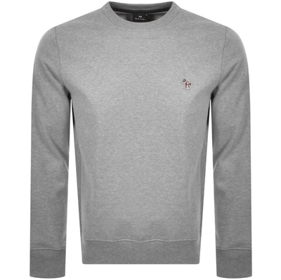 Shop Paul Smith Crew Neck Sweatshirt Grey
