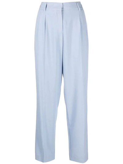 Shop Blanca Vita Passiflora Tailored Trousers In Blau
