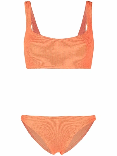 Shop Hunza G Xandra Bikini Set In Orange