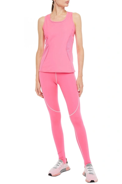 Shop Adidas By Stella Mccartney Printed Leggings In Bright Pink