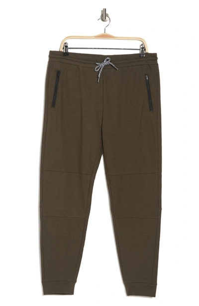 Shop Copper & Oak Endurance Zip Pocket French Terry Joggers In Olive