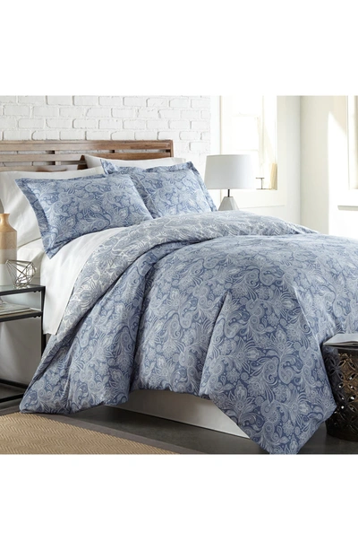 Shop Southshore Fine Linens Premium Collection Perfect Paisley Comforter Set In Blue