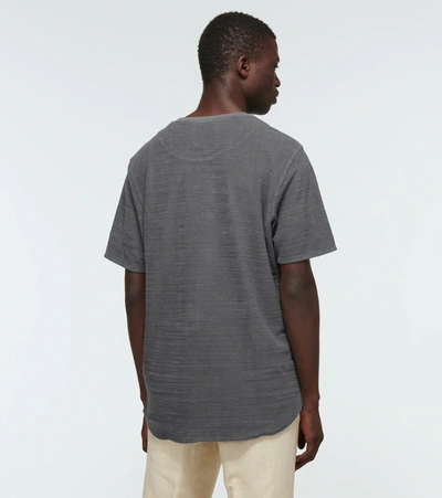 Shop Orlebar Brown Bolan Toweling Cotton T-shirt In Grey