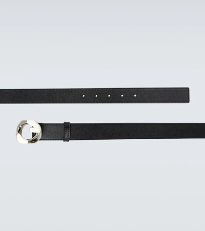 Shop Givenchy G-chain Leather Belt In Black