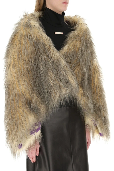 Shop Prada Eco Fur Stole Nd  Donna 40