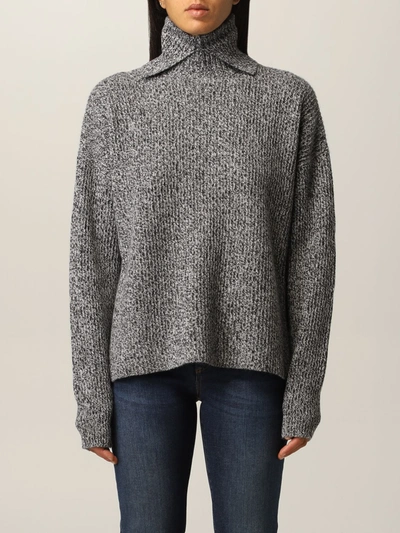 Giulia Wool And Cashmere Sweater In Grey