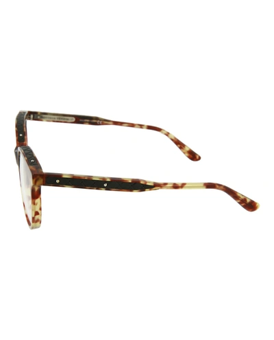 Shop Bottega Veneta Round-frame Optical Glasses