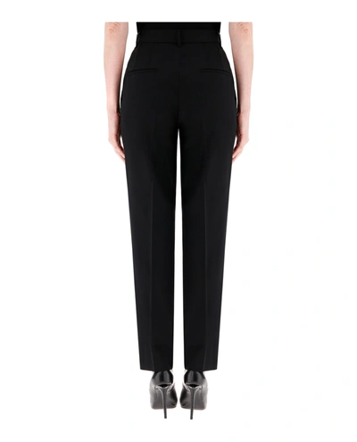 Shop Dolce & Gabbana High-waist Tailored Wool Pants In Black