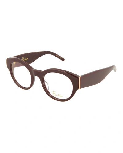 Shop Pomellato Round-frame Optical Glasses