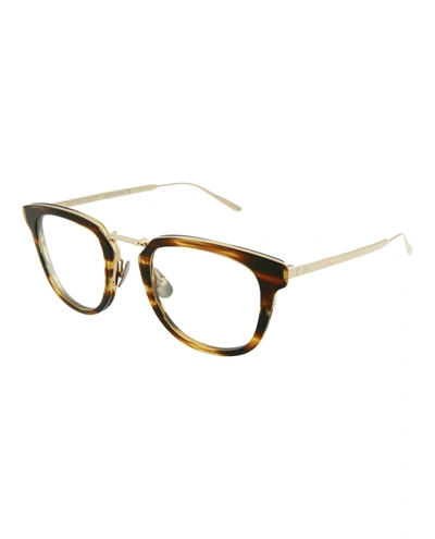 Shop Bottega Veneta Square-frame Optical Glasses