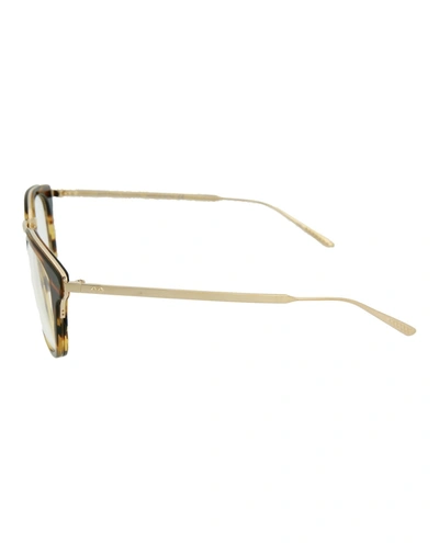 Shop Bottega Veneta Square-frame Optical Glasses