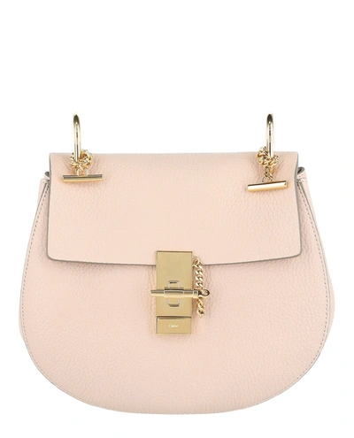 Shop Chloé Chloe Drew Handbag In Cement/pink