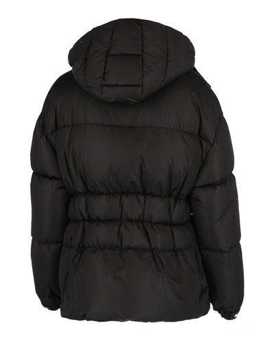 Shop Moncler Danube Zipped Puffer Jacket In Black