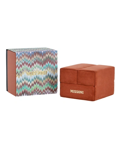 Shop Missoni M331 Tempo Leather Watch In Silver
