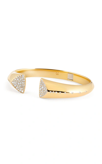 Shop Emily P Wheeler Women's Geode 18k Yellow Gold Diamond Cuff