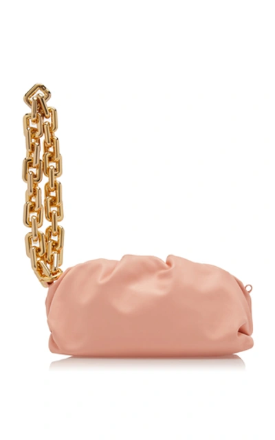 Shop Bottega Veneta The Chain Pouch Leather Bag In Pink