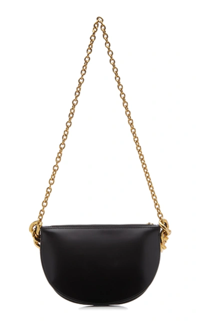 Shop Kara Starfruit Chain-detailed Leather Bag In Black