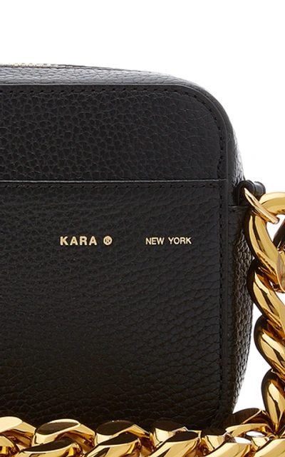 Shop Kara Universal Chain-detailed Leather Camera Bag In Black