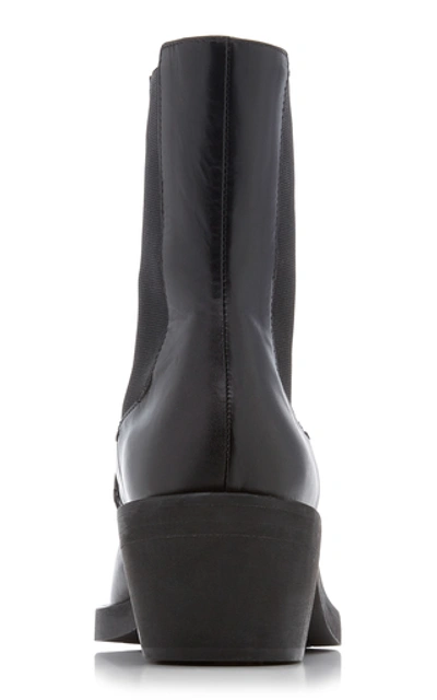 Shop Khaite Women's Charleston Leather Ankle Boots In White,black