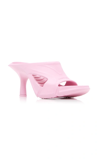 Shop Balenciaga Women's Mold Rubber Slide Sandals In Pink