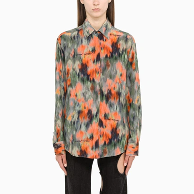 Shop Off-white Multicolour Silk Shirt In Multicolor