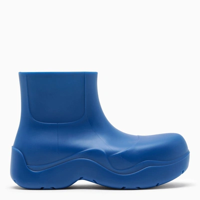 Shop Bottega Veneta Cobalt Blue The Puddle Boots