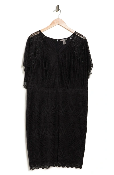 love by design lace dress Women's Love By Design Antique White Lace Long Sleeve Midi Dress || Size  Medium