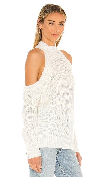 Shop Majorelle Estrid Cold Shoulder Sweater In White
